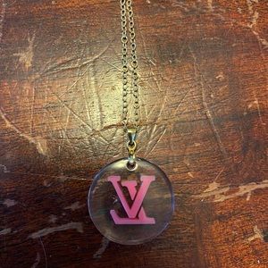 Louis Vuitton clear pendant necklace 2002 release